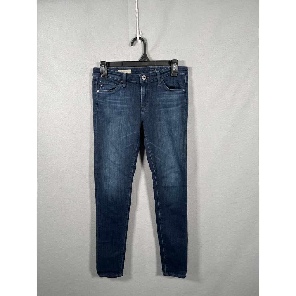 AG Adriano Goldschmied Legging Ankle Jeans Womens 29W Blue Denim Pockets Rayon